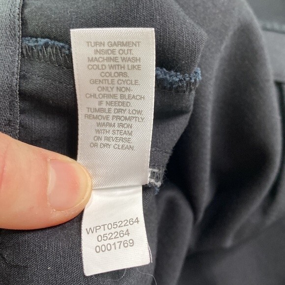 J Jill Women's Black Pull On Cropped Pants Elastic High Waist Stretch Straight - Picture 10 of 13